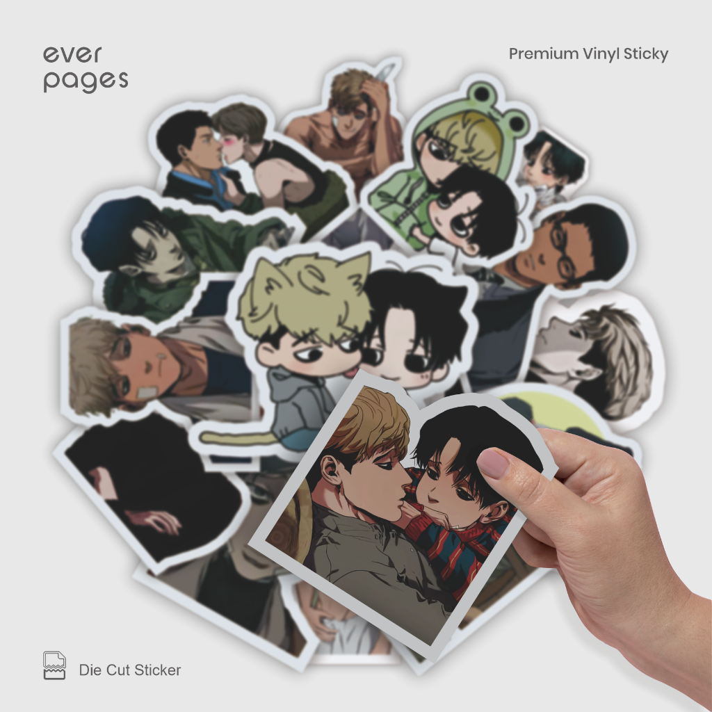 (25 ชิ้น) สติ๊กเกอร์กันน้ํา Manhwa Killing Stalling - แล็ปท็อป, HP, หนังสือ