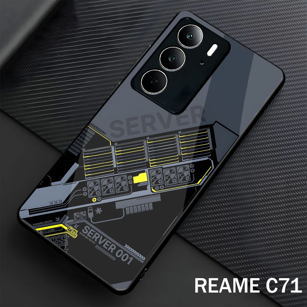 Softcase Glass Glossy สําหรับ Realme C73 C75 C71 ปลอก Hp Realme C73 C75 C71-Case Protector Hp Realme