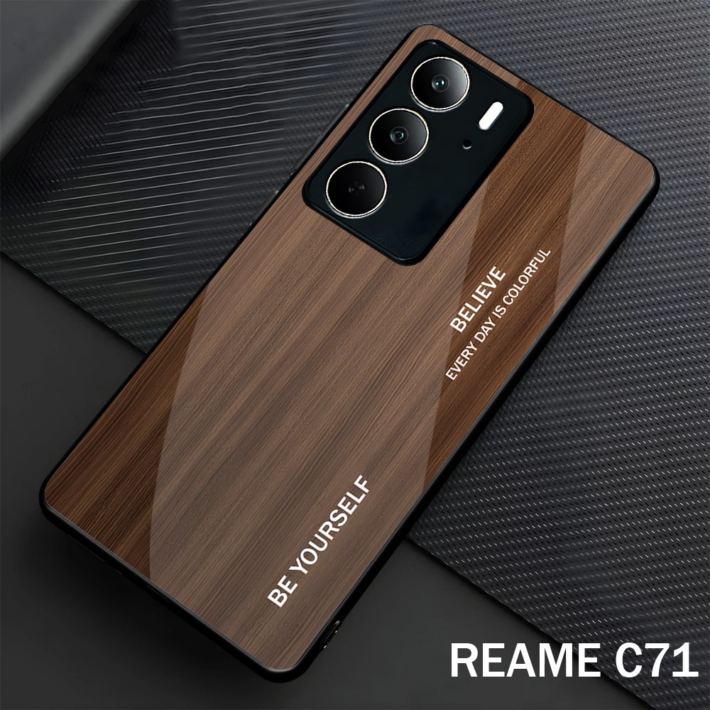 Softcase Glass Glossy สําหรับ Realme C73 C75 C71 ปลอก Hp Realme C73 C75 C71-Case Protector Hp Realme