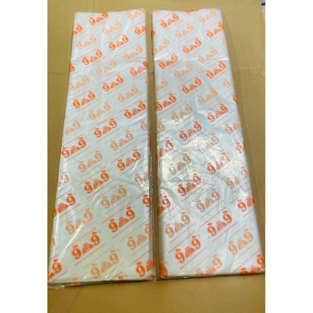 ถุงพลาสติก PE ขนาดใหญ่ 50x75 และ 60x100 ซม. 999 ยี่ห้อ/พลาสติกปลาขนาดใหญ่/พลาสติก PE สีขาวยืดหยุ่น