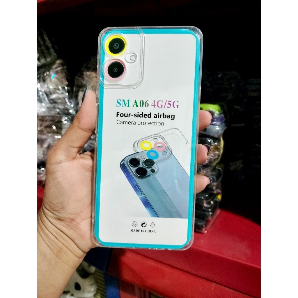 เคส Crystal Octagon / เคสใส / เคสใส Samsung A06 4G/5G
