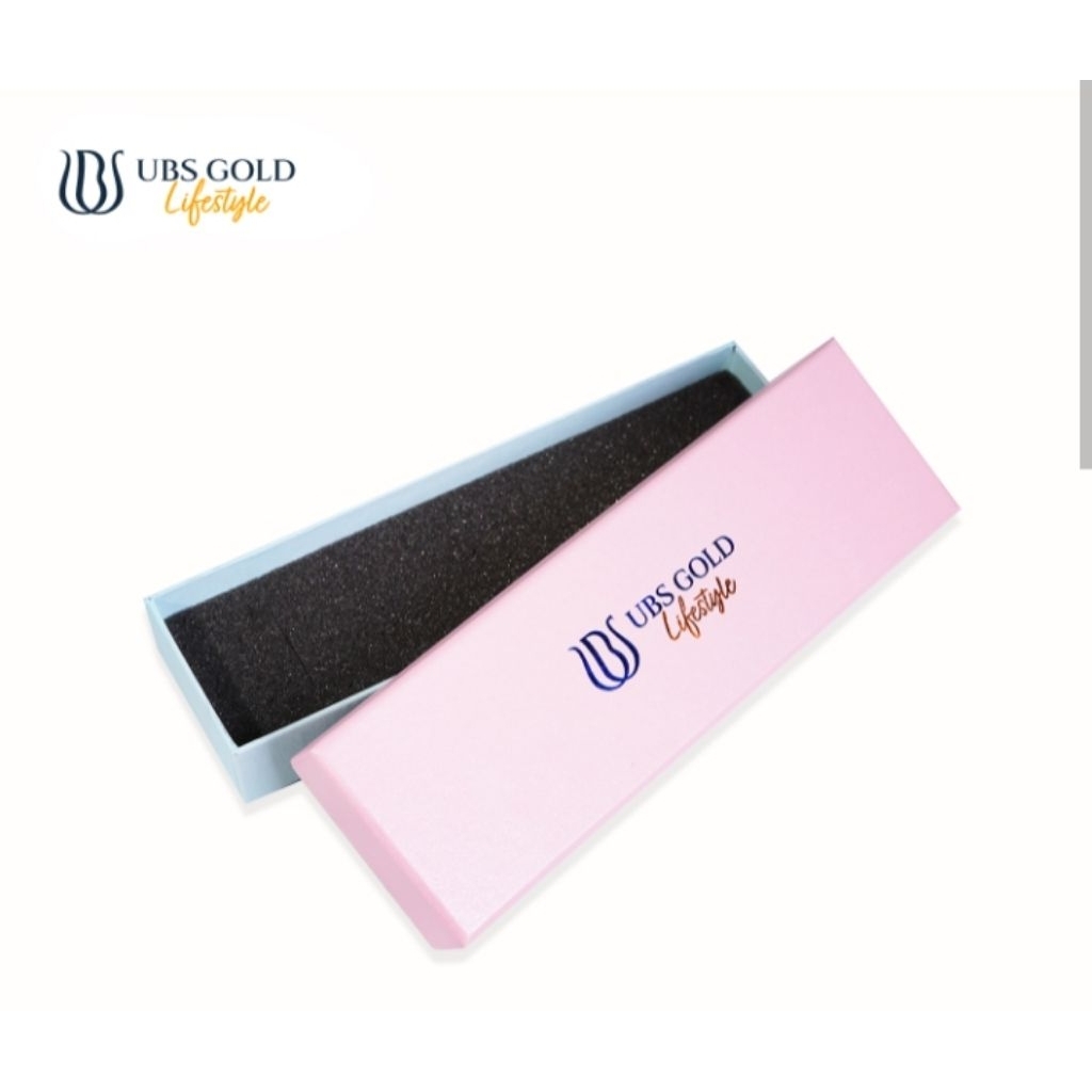 UBS กล่องเครื่องประดับ แหวน กล่องเก็บสร้อยคอ ภาชนะสีทอง