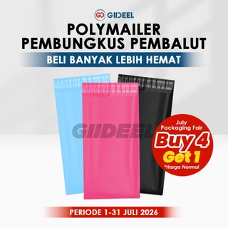 GIIDEEL Polymailer Pembungkus Pembalut  Isi 100 Lembar Aman & Higienis Berwarna
