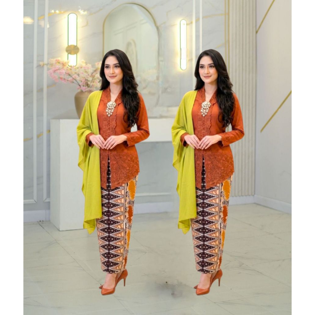 ENCIM KEBAYA พร้อมการจับคู่ฟรี SHAWL // PLAIN ENCIM KEBAYA // MODERN ENCIM KEBAYA // KARTINI KEBAYA 