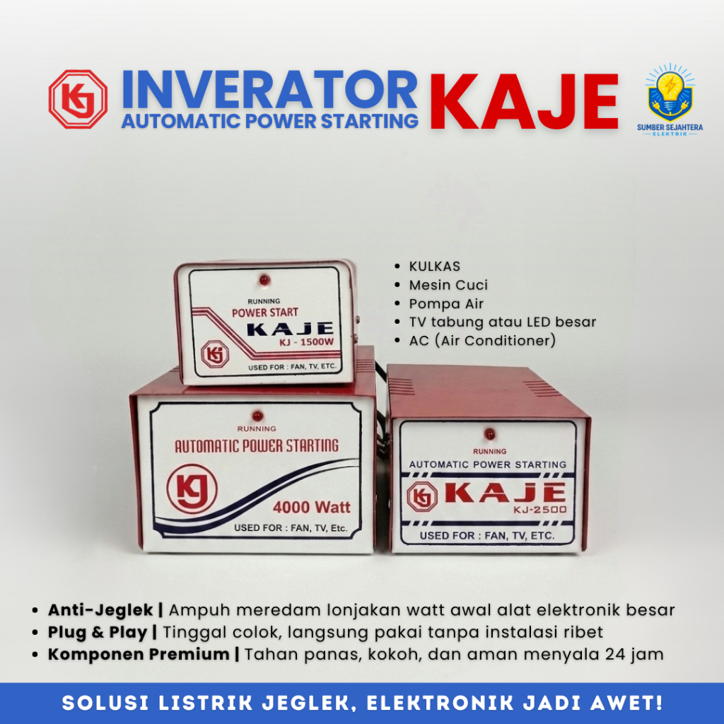 Kaje KJ-1500 KJ-2500 1500W 2500W อินพุตสตาร์ทไฟฟ้า AC 110-220V เอาต์พุตสูงสุด 2500W