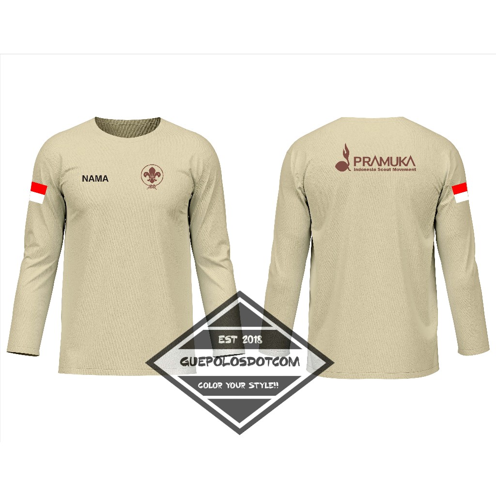 พิมพ์ 02 - เสื้อยืด INDONESIAN SCOUT SCOUT MOVEMENT FREE NAME - INDONESIAN CLOTHES MOVEMENT - INDONE