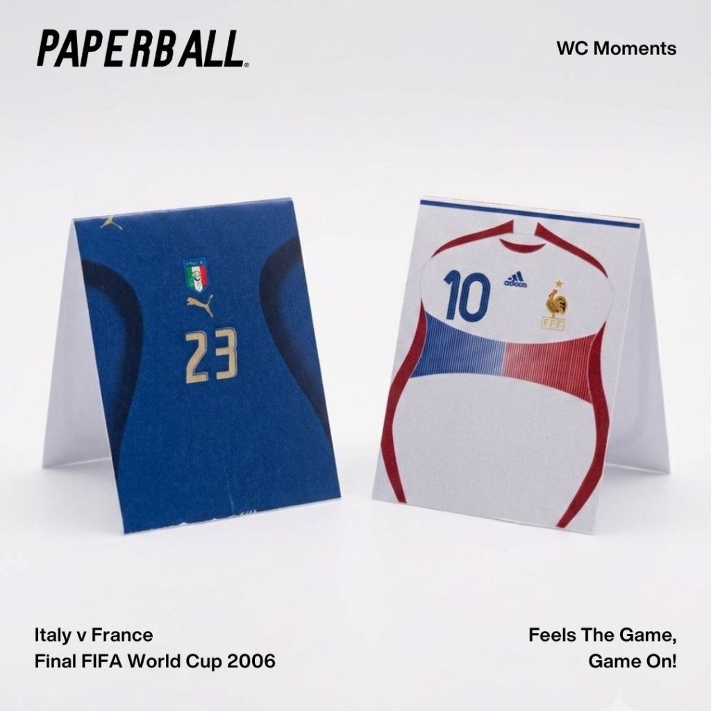 อิตาลี vs France Final World Cup 2006 WC Moments Paperball Football Paper