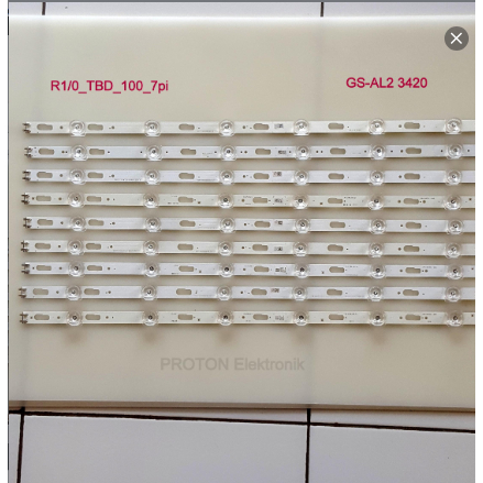 Backlight LED TV 6 ปุ่มเว้า 3V 48 ซม.V0T7-500SMB-R0