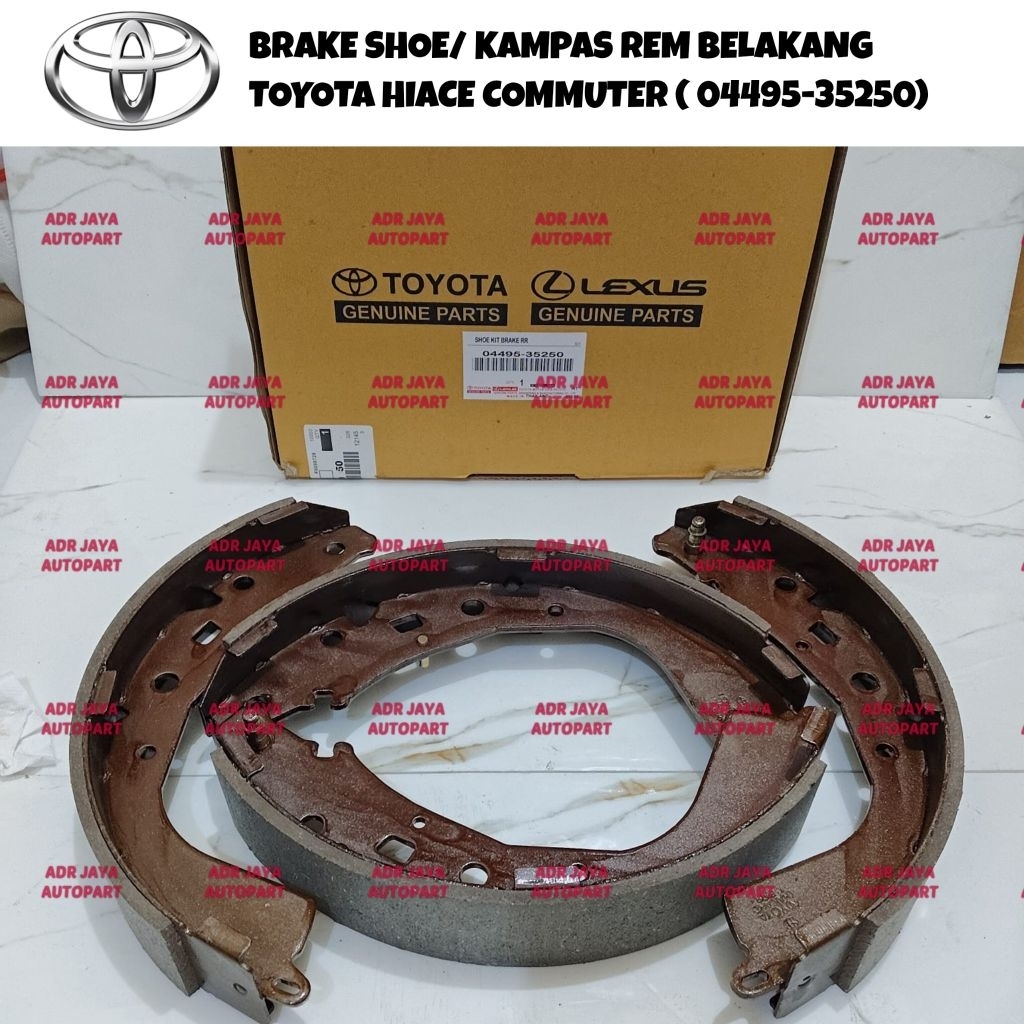 ผ้าเบรก HIACE COMMUTER ผ้าเบรกหลัง HIACE COMMUTER 04495-35250