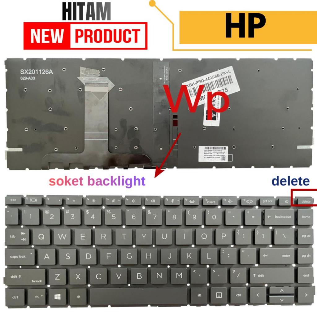 HP Probook 440 G8 G9 445 G8 G9 440-G8 440-G9 445-G8 445-G9 คีย์บอร์ดแบ็คไลท์