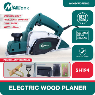 Mailtank SH194 Mesin Serut Kayu Planer 780W Electric Planner Mesin Serut Tangan Cocok untuk memoles dan memotong kayu