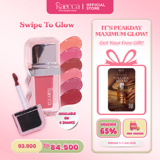 Raecca Swipe To Glow - Lipgloss Raecca dengan Golden Jojoba Oil untuk Melembapkan Bibir Kering 2.8ml #1stLipSpecialist
