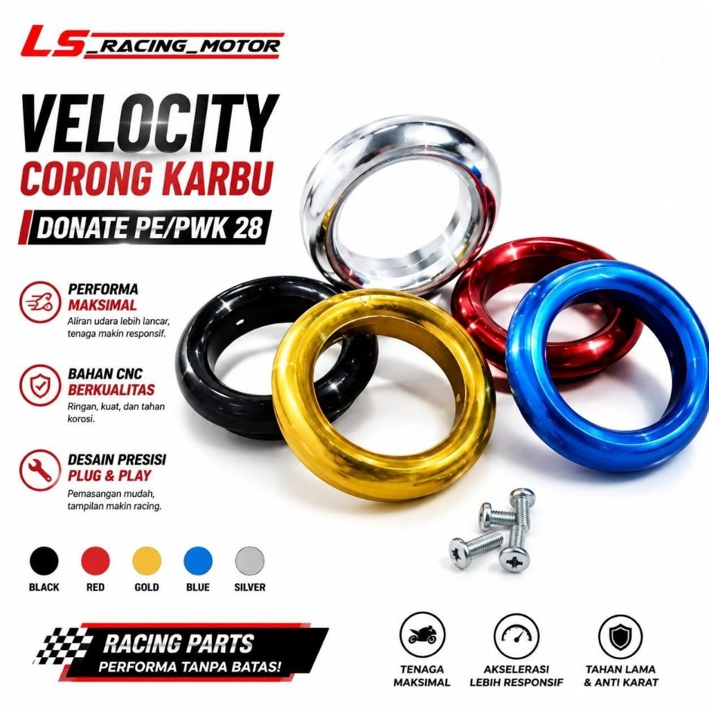 กรวยคาร์บูเรเตอร์ Velocity กรวยคาร์บูเรเตอร์โดนัท PE 28 PWK 28 CNC