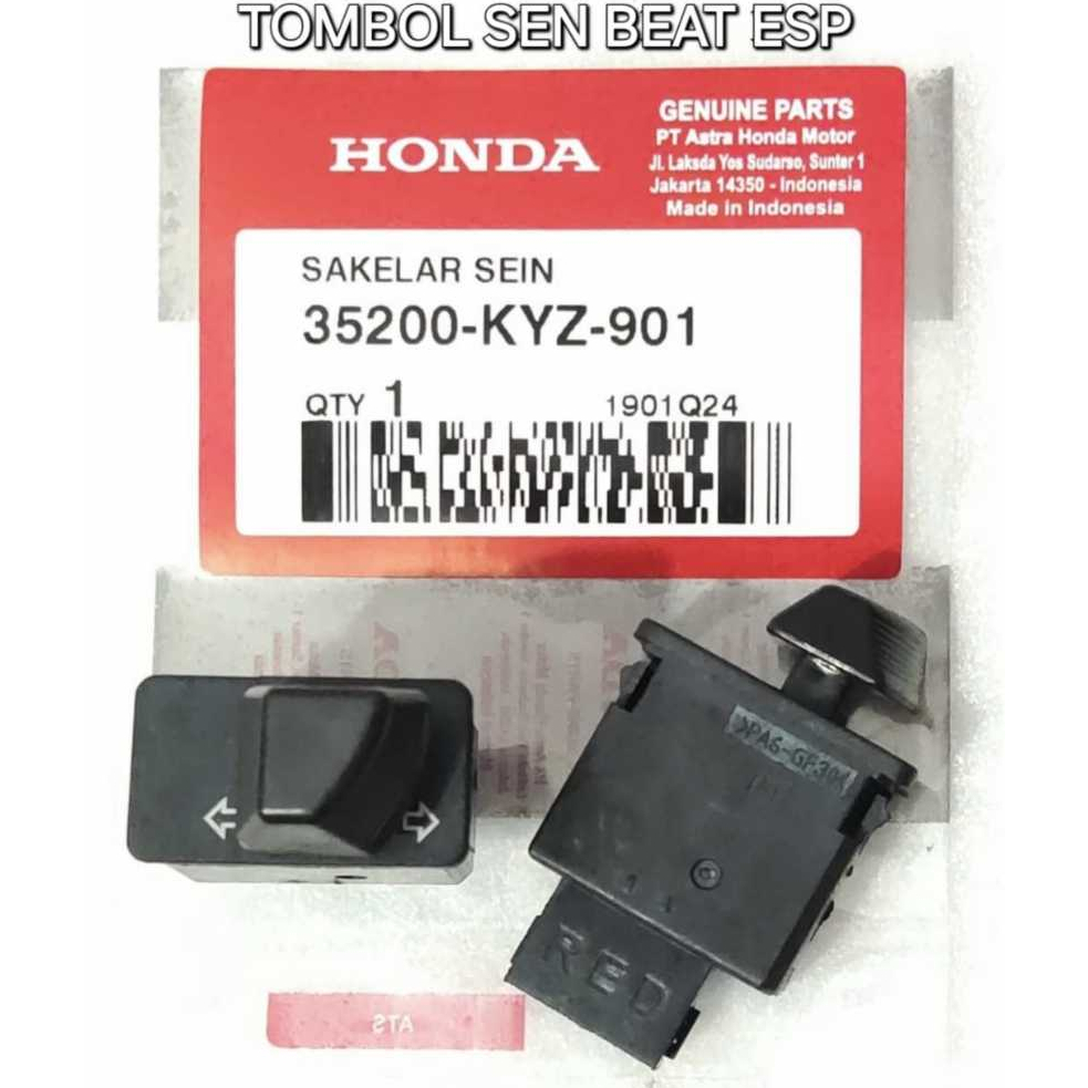 TOMBOL BEAT VARIO TURN BUTTON Honda BEAT Vario 125 FI สวิตช์ไฟเลี้ยว 35200KYZ901