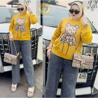 One Set Dede Uni Ara | One Set Uni Ara | Setelan Celana Dede Kuning Uni Ara | One Set Wanita Kekinian