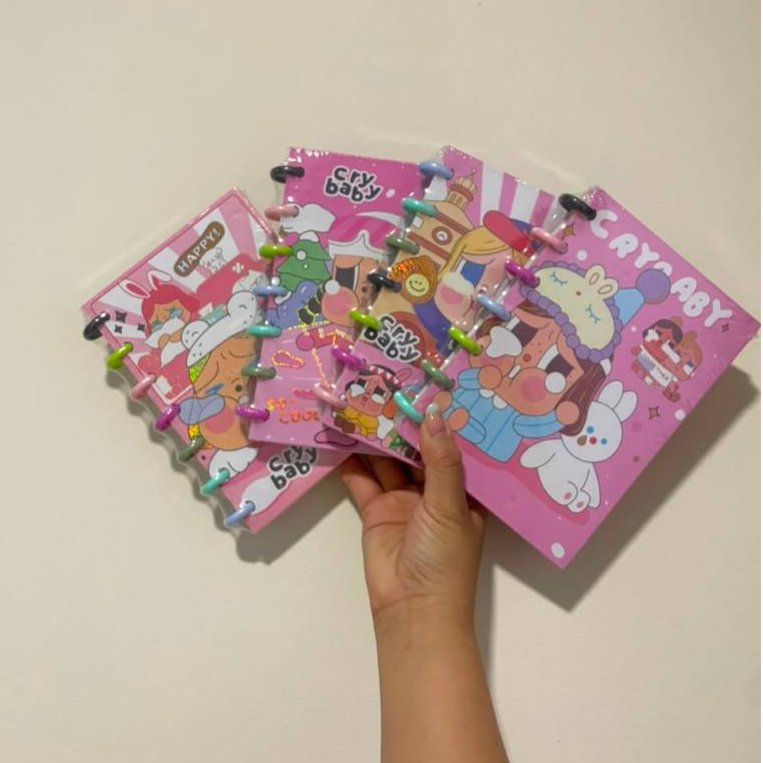 ขนาดใหญ่แหวน AGENDA HARDCOVER CRYBABY ขนาดใหญ่แหวน AGENDA HARDCOVER CBB น่ารัก CHARACTER ทันสมัย น่า