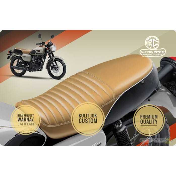 Kawasaki W175 X Yamaha XSR155 Retro cafelaser ที่หุ้มเบาะหนังดัดแปลงแบบกําหนดเอง