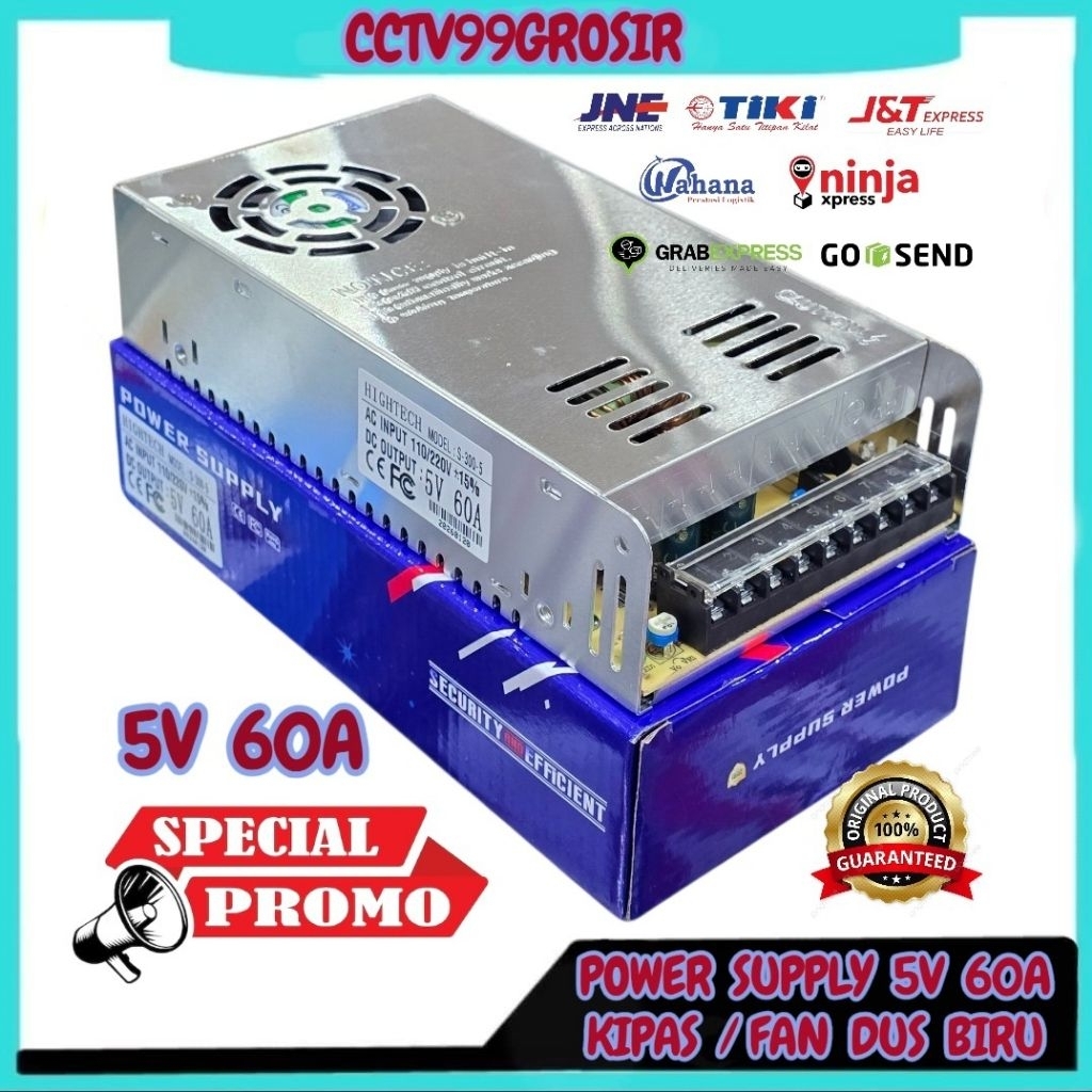 พาวเวอร์ซัพพลาย 5V 60A สวิตช์ 5V 60A PSU 5V 60A