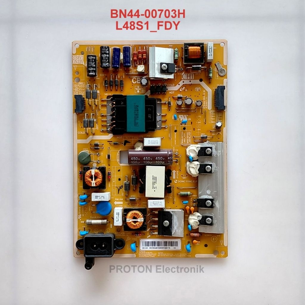 PSU LED TV Samsung UA43J5500 UA43J5500AK UA43J5500AKPXD แหล่งจ่ายไฟ BN44-00703H L48S1 FDY Regulator 