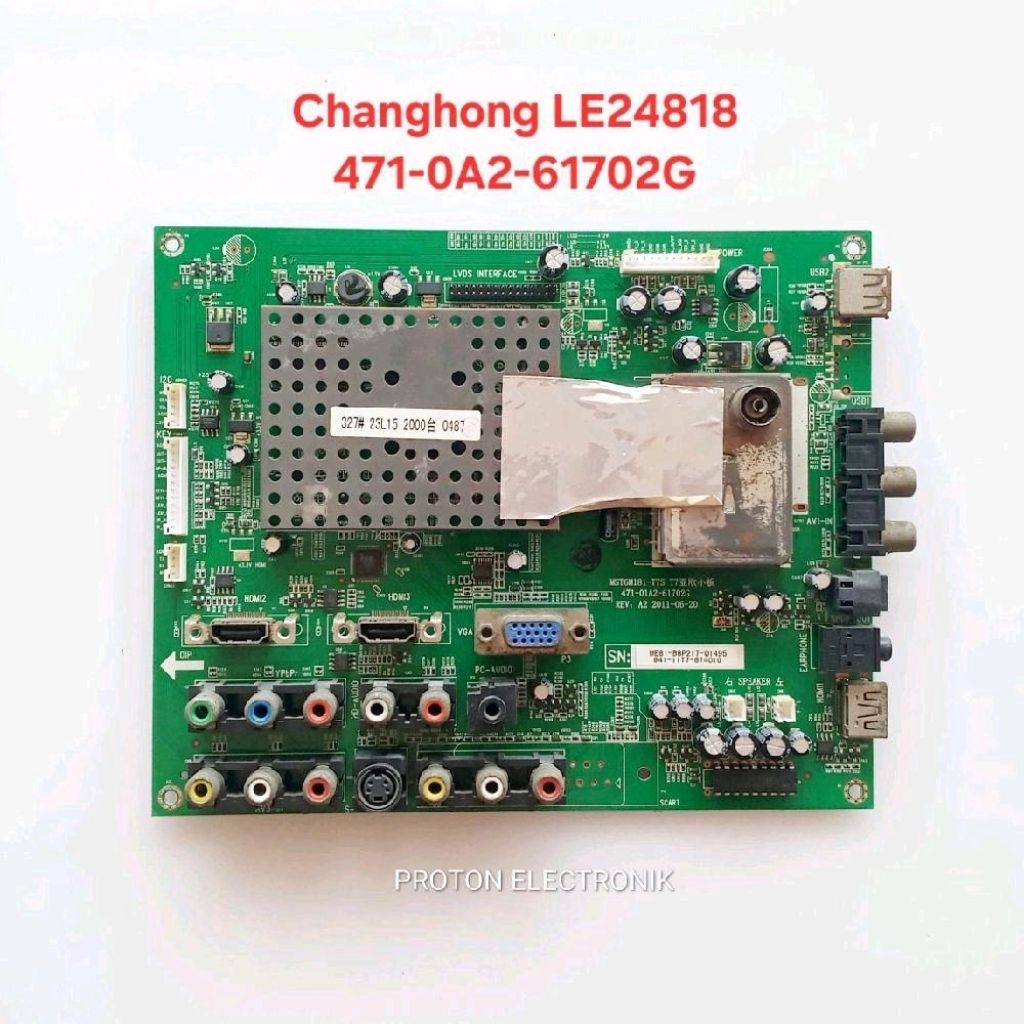 MESIN Changhong LE24818 LCD LED TV เมนบอร์ดเครื่อง MST6M181-T7S T7 47-0A2-61702G ME81-B8P217-01495 I
