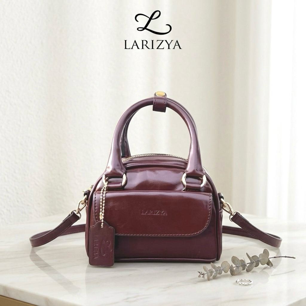 LARIZYA Verona Glossy Womens Mini Sling Bag กระเป๋าสะพายสตรี