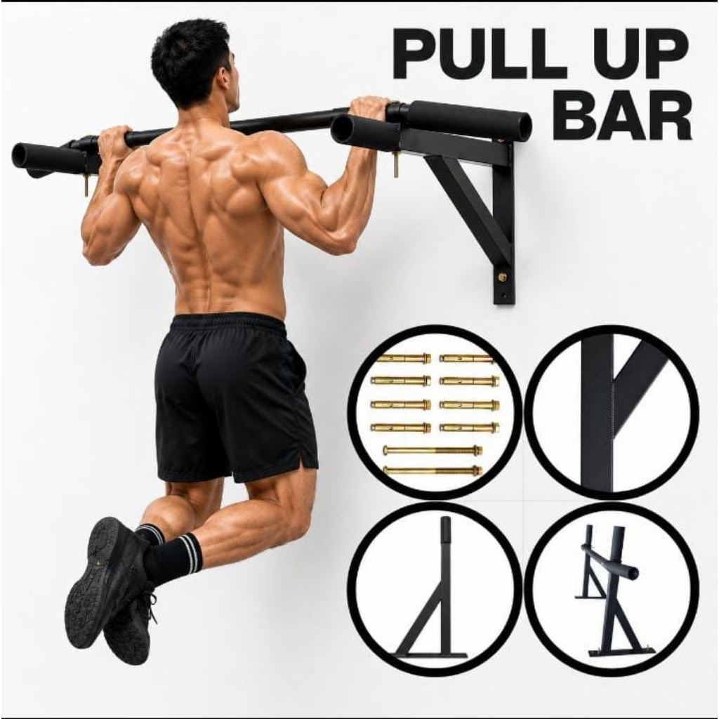 PULL UP BARS WALL 4 ด้ามจับโฟมสําหรับออกกําลังกายที่บ้าน