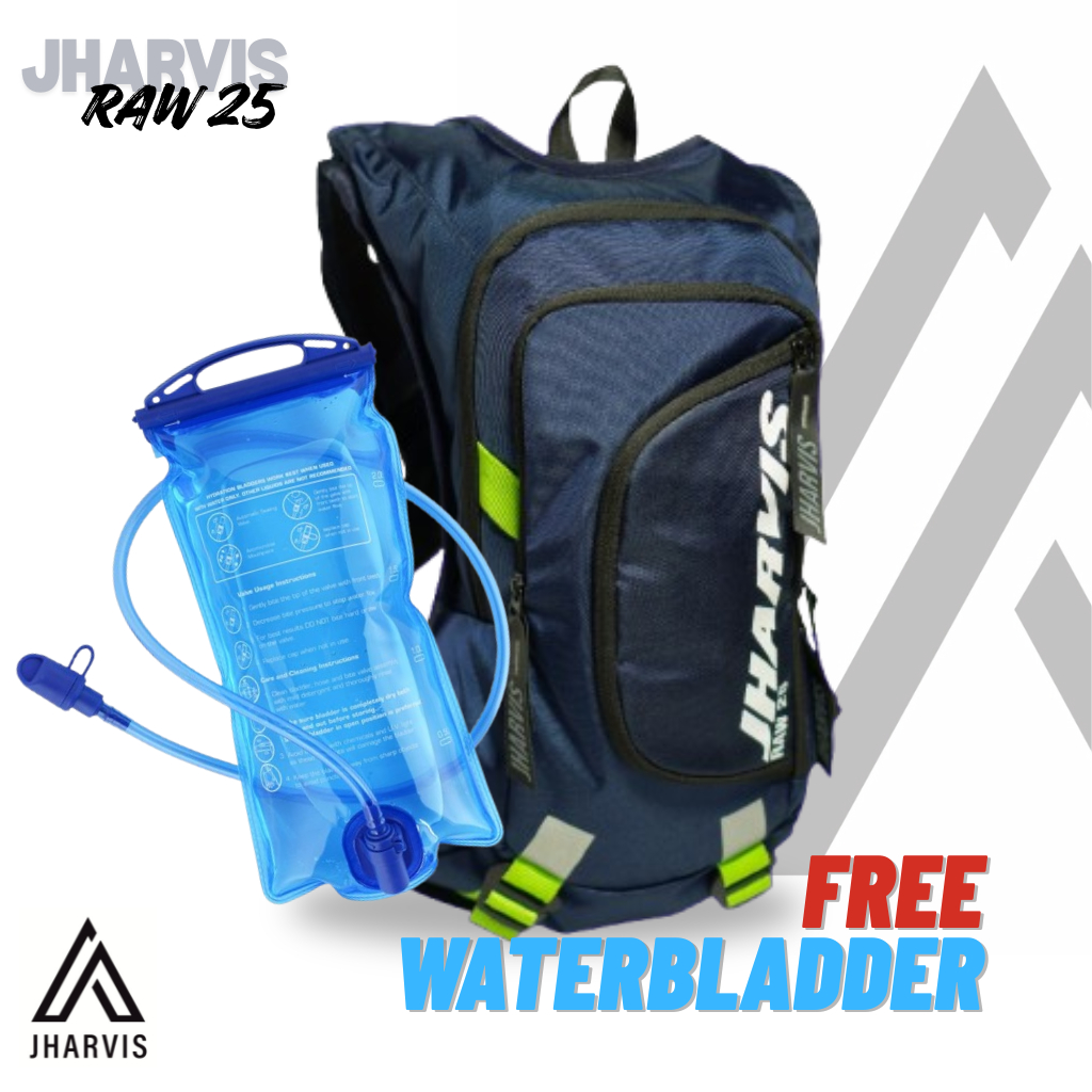 JHARVIS RAW SERIES25. กระเป๋าเป้สะพายหลังรถจักรยานยนต์ Touring Hydropack Trail 5L กระเป๋าจักรยานวิ่งมาราธอนกันน้ํา