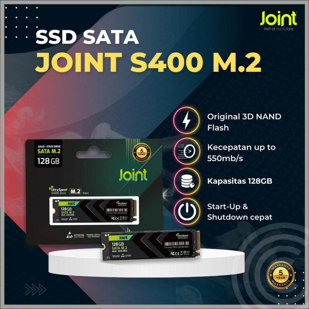 Joint SSD SATA M.2 128GB ความเร็วแฟลช 3D NAND ดั้งเดิม 550mb/s สีดํา 128 GB