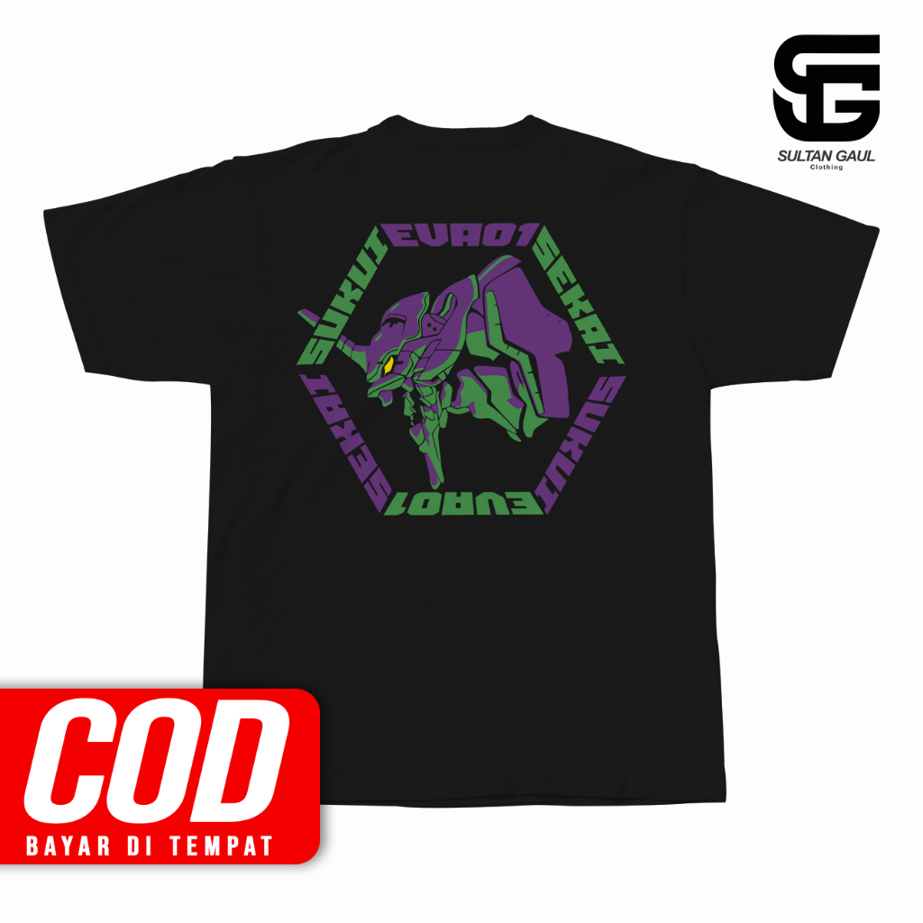 KATUN NEON GENESIS EVANGELION SERIES อะนิเมะเสื้อยืด Distro Unisex ญี่ปุ่นผ้าฝ้าย