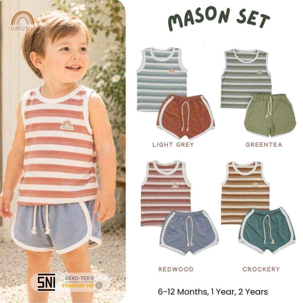 ชุดเสื้อกล้ามกางเกง 6 m 1Y 2 y BB LUCKY ของขวัญวันเกิดเด็ก