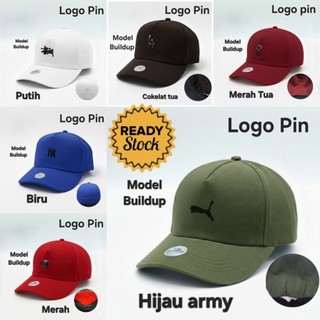Topi Pria Distro Baseball Flexibel Bordir Logo Visor Melengkung Model Built Up