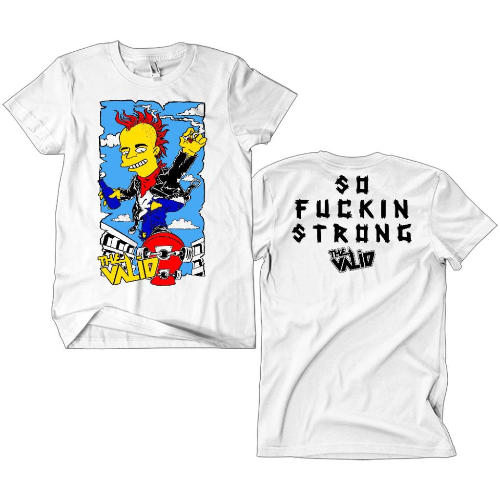 เสื้อยืดวง Valid Punk - So Fuckin Strong white