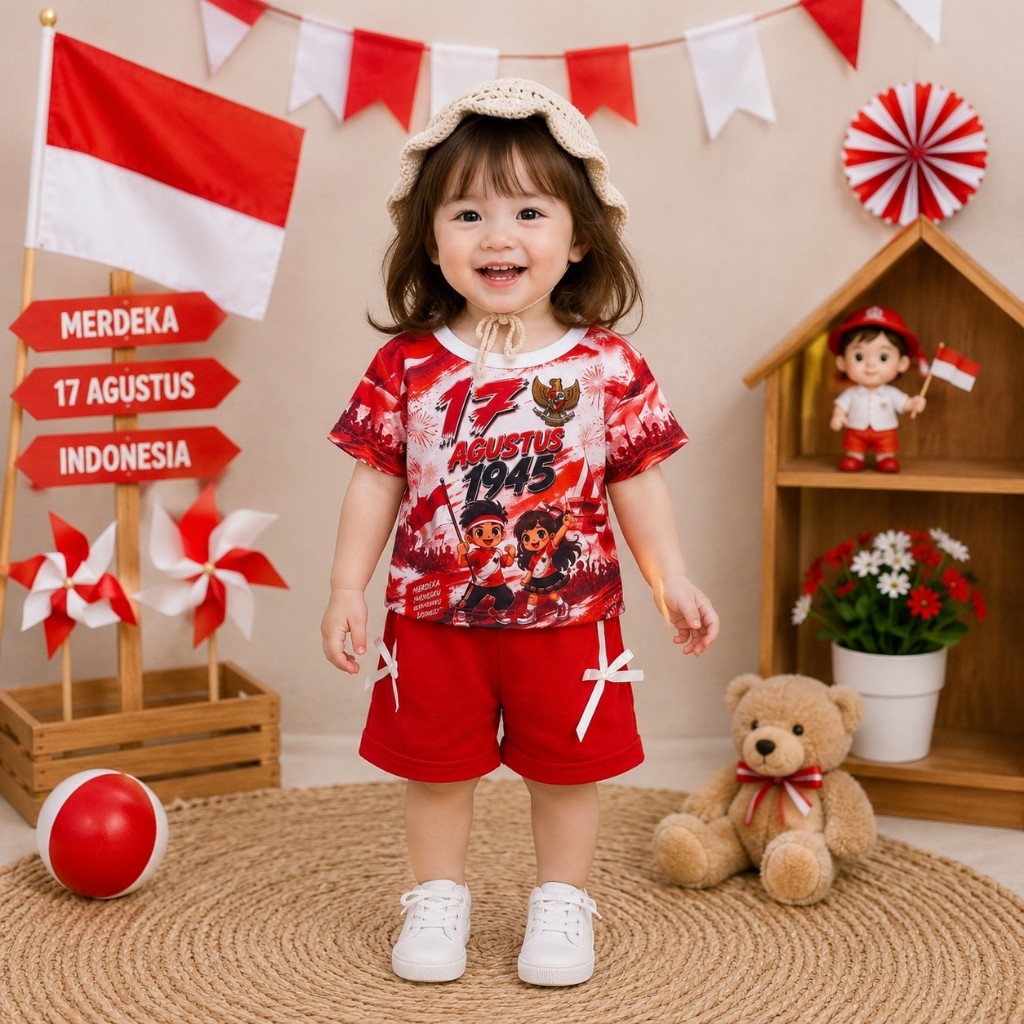 INDEPENDENCE 17 AUGUST ชุดเด็กเด็กวัยหัดเดินชุด 0-4 ปี BENNAKIDS