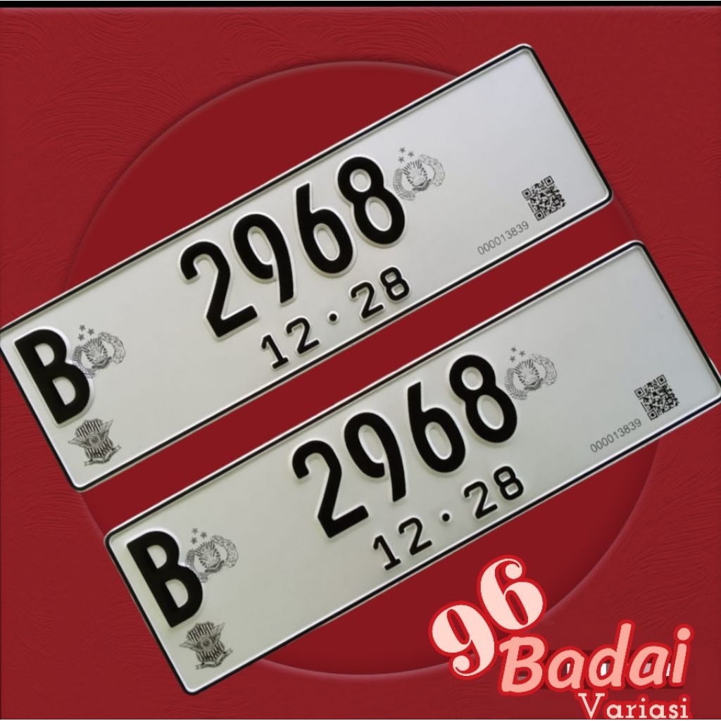 จานติดรถยนต์ QR BARCODE