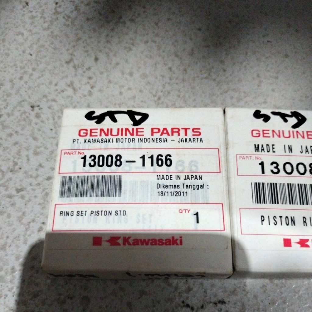 แหวนลูกสูบ seher kaze r oversize os std มาตรฐาน kawasaki original 100% made in japan