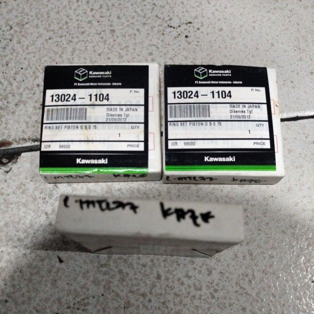 Kaze r oversize os 0.75 แหวนลูกสูบ kawasaki ของแท้ 100% made in japan
