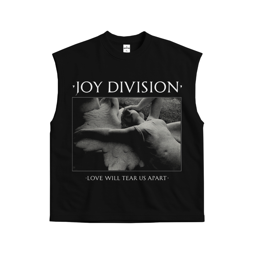 UNISHOP Band เสื้อยืด Lekkong เสื้อกล้ามแขนกุด Joy Division Art 2 Cotton Combed 24s