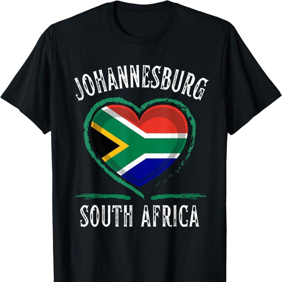 เสื้อยืดของที่ระลึก South Africa Johannesburg - เสื้อยืด Africa ของที่ระลึก Batch 1