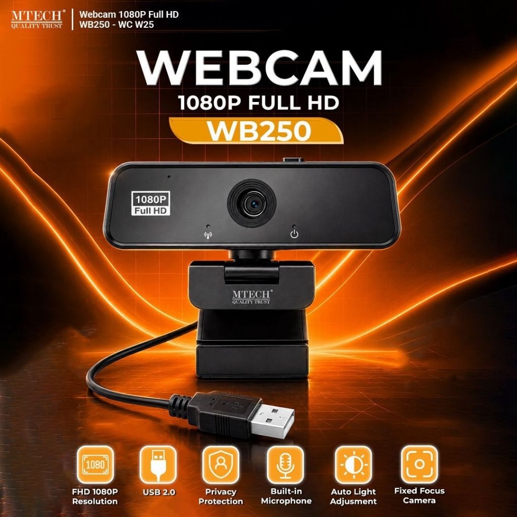 WEBCAM WB250 1080P FULL HD MTECH