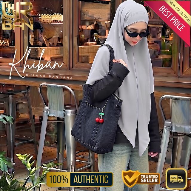 Khiban Nikita Willy (KHIMAR BANDANA), Natasha Rizky, วัสดุ Ceruty 2 ชั้น, ไม่โปร่งใส, Nikita Willy H