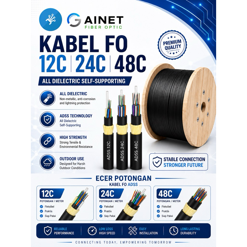 สาย FO 12 24 48 core ADDS / SM G652D