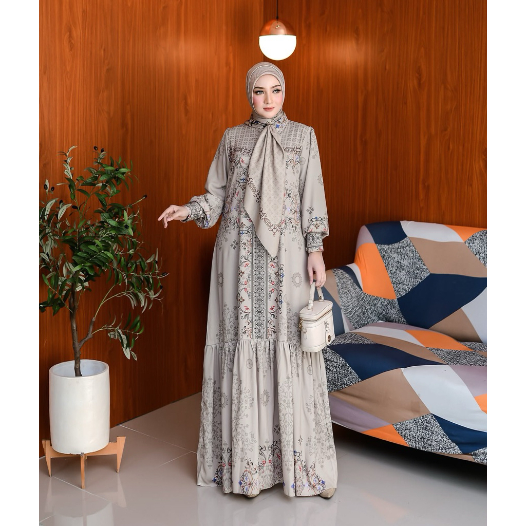 ชุด Syari Nirmala สวยงาม By Nectar / Modern Syari Gamis / Premium Syari Gamis / Luxury Gamis