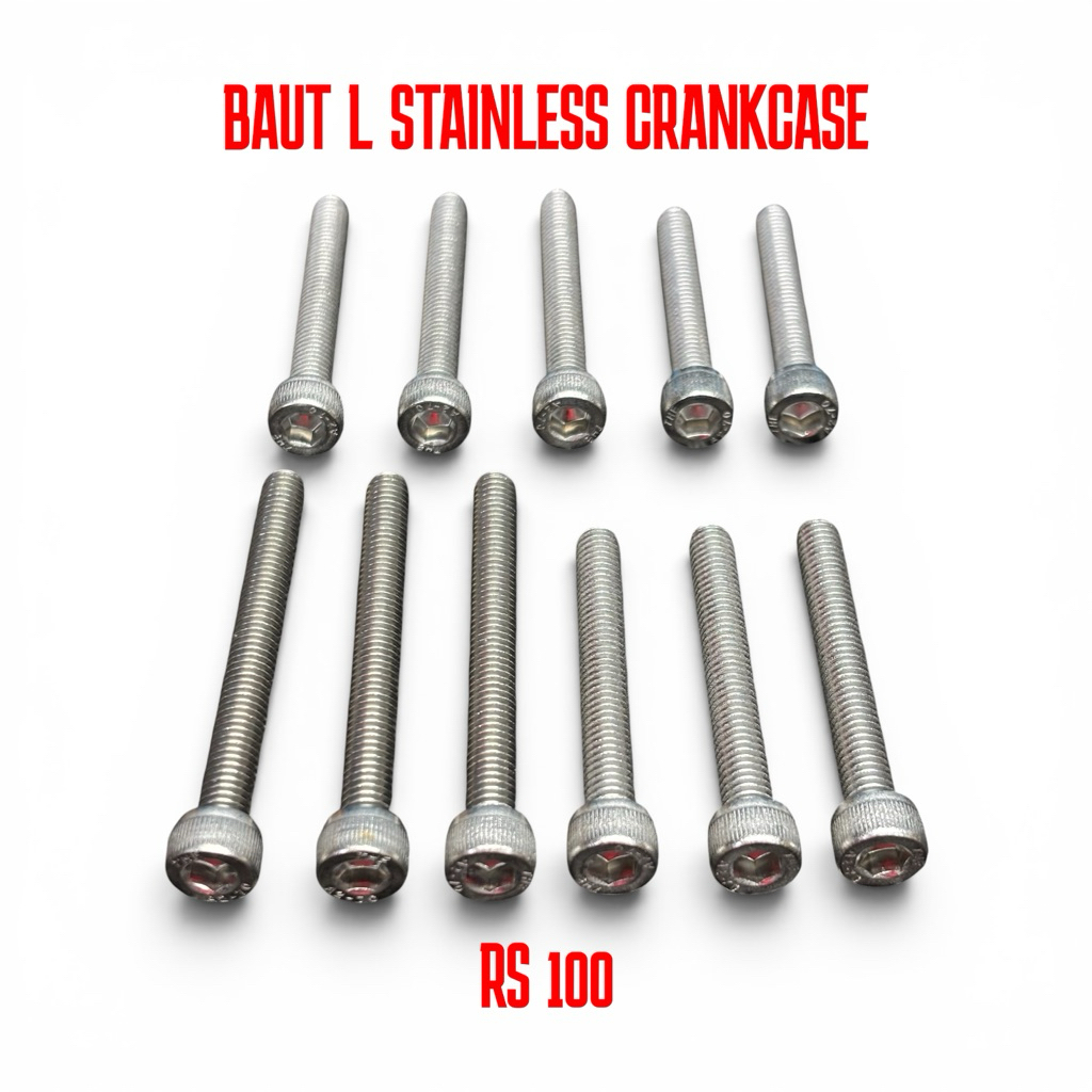 สแตนเลส CRANKCASE L-BOLT CENTRAL CALTER RS100 RS125 RS 100 125