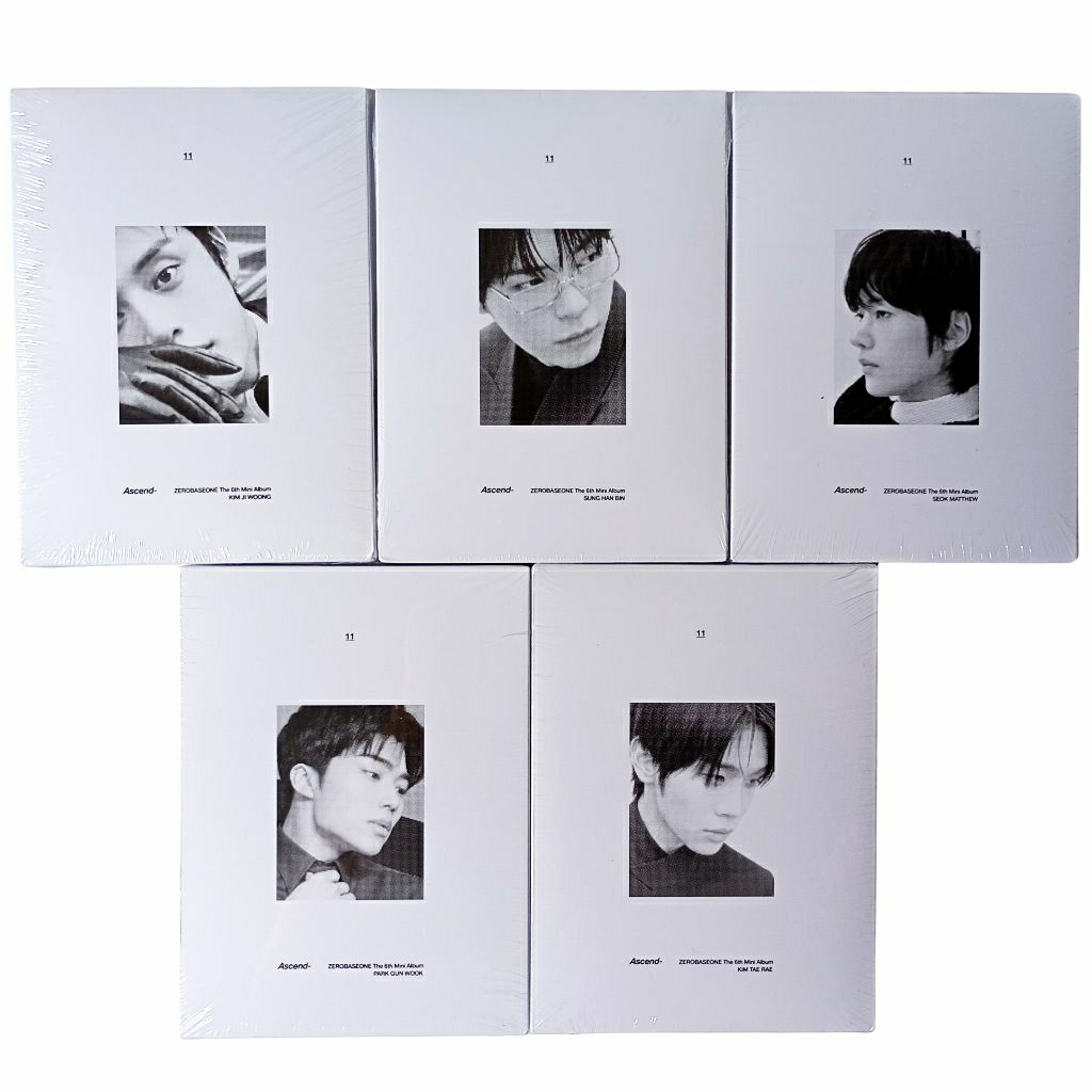 ZEROBASEONE ZB1 ASCEND 6TH MINI ALBUM 11 VER HANBIN JIWOONG MATTHEW TERAE GUNWOOL COVER