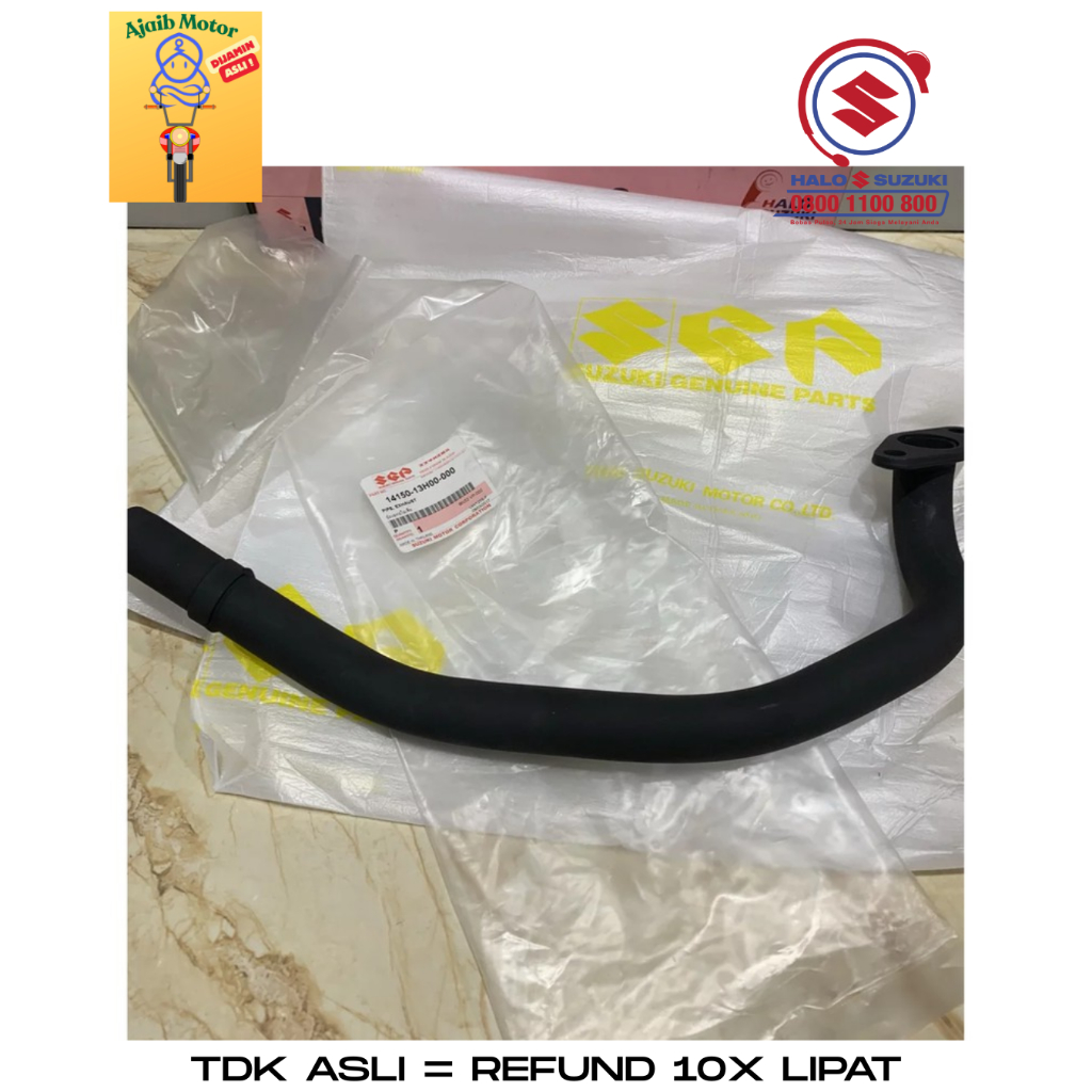 SGP SKYWAVE HAYATE EXHAUST คอ PIPE เดิม SUZUKI 14150-13H00