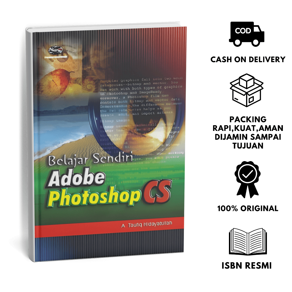 Adobe Photoshop CS + หนังสือศึกษาด้วยตนเองของขวัญฟรี
