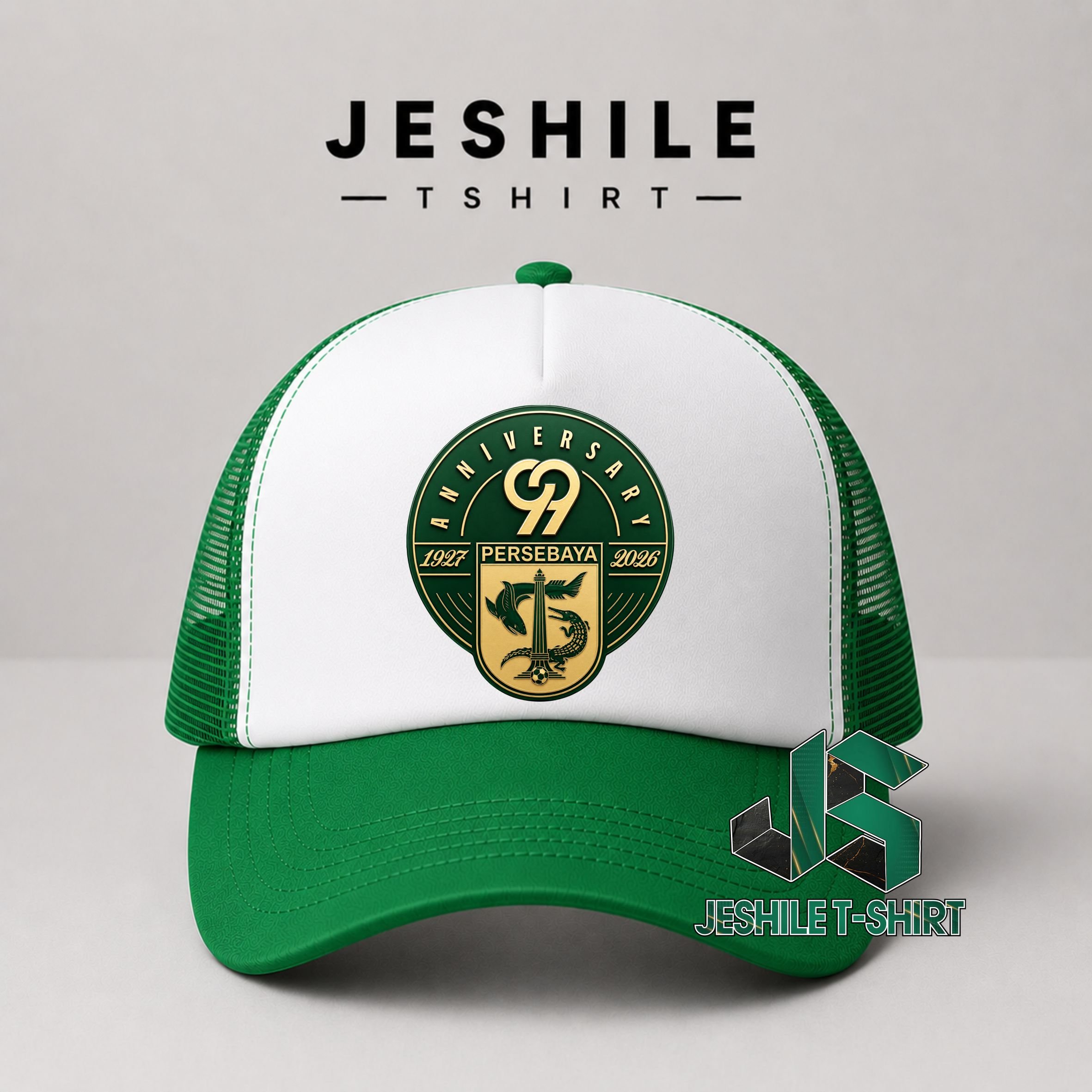 PERSEBAYA ANNIVERSARY HAT 99TH GREEN EDITION 2026 By Jeshile T-Shirt