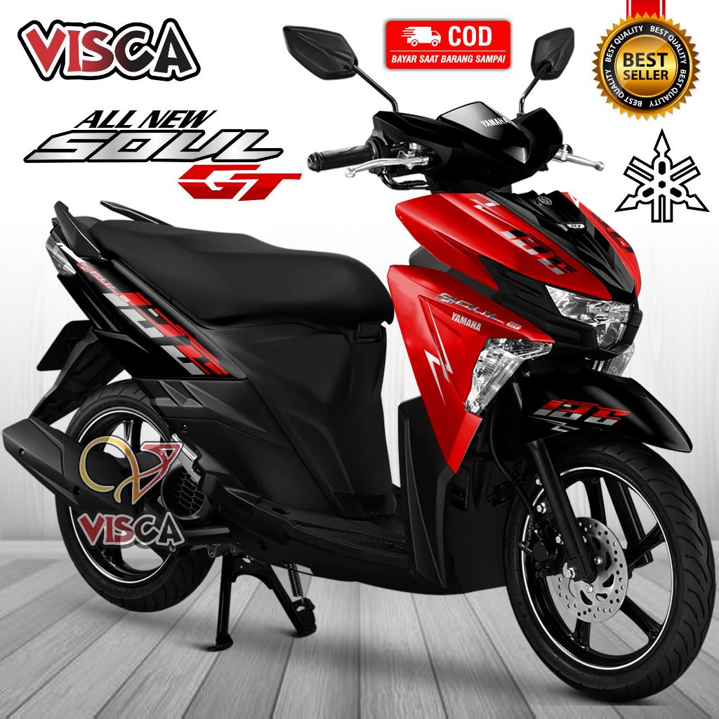 Decal Soul GT 125 สติกเกอร์เต็มตัว Mio Soul GT 125 Full Body Striping Mio Soul GT 125 Full Body 126 