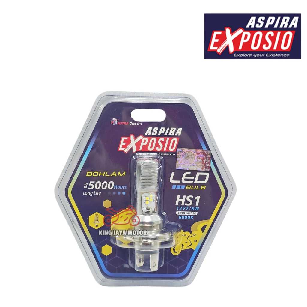 HS1 หลอดไฟ LED (หลอดไฟ LED HS1) 12V7/6W Aspira Exposio