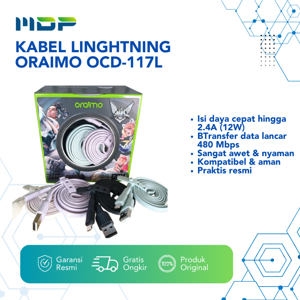 สาย LIGHTNING ORAIMO OCD-117L